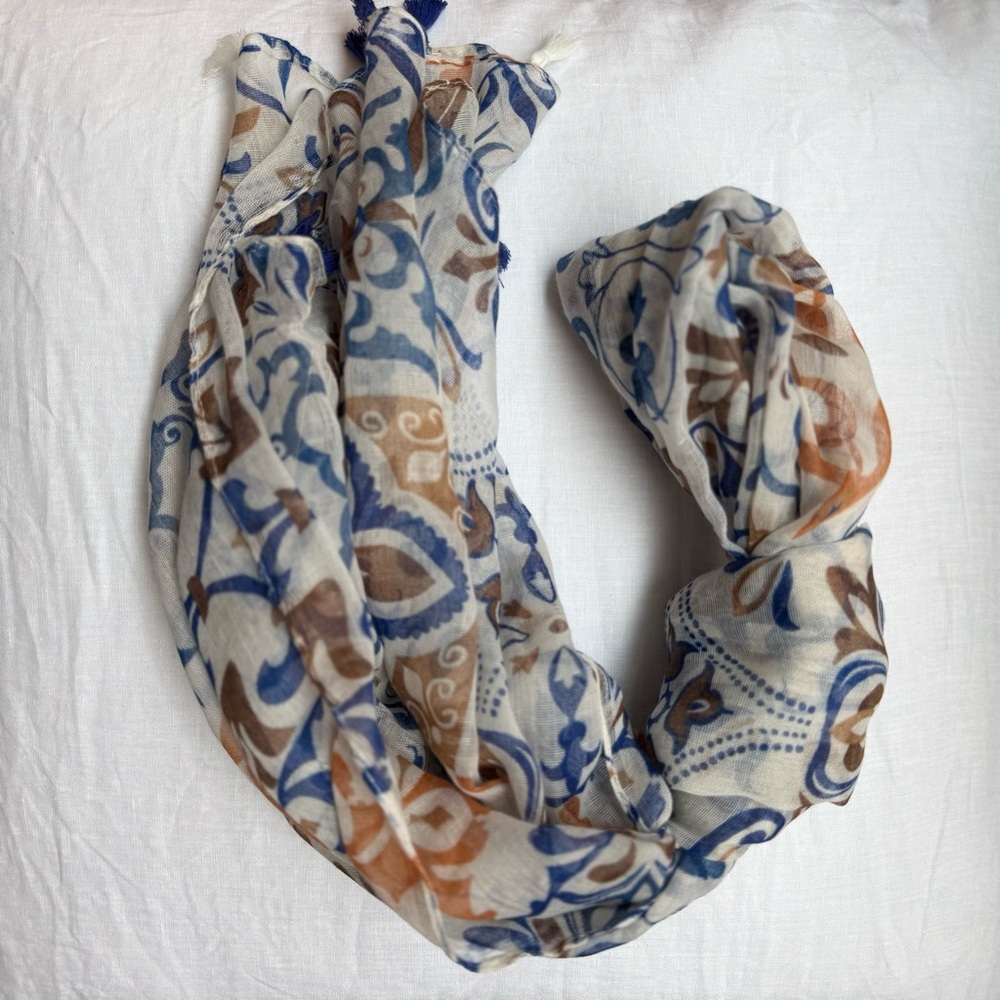 Floral Patterned Scarf